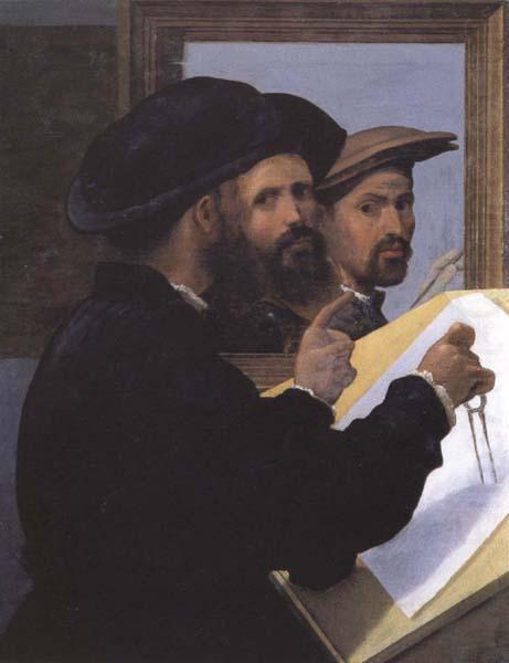 Giovanni Battista Paggi Self-Portrait with an Architect Friend china oil painting image